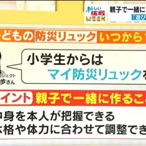 CBCテレビ「チャント！」にて、あそび防災プロジェクト監修の防災リュック特集が放送されました