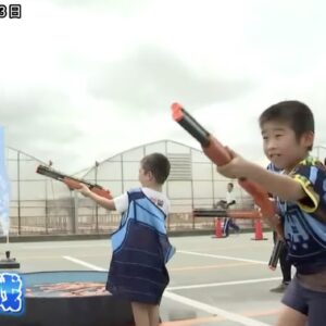サンテレビニュースにて、弊社の「水合戦」の様子が放映されました